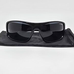 Arnette La Pistola 4179-41/81 Black Frame Gray Polarized Lens Sunglasses w/ Case